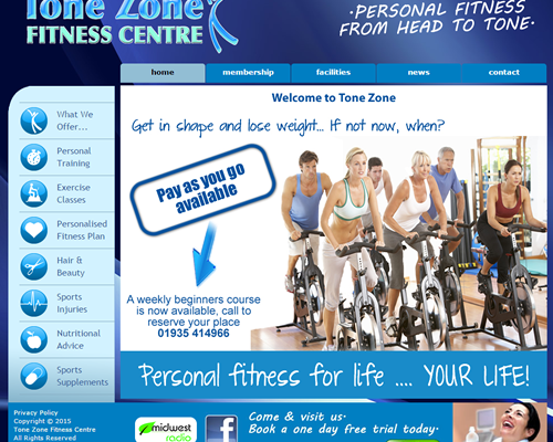 Fitness Centre Websites